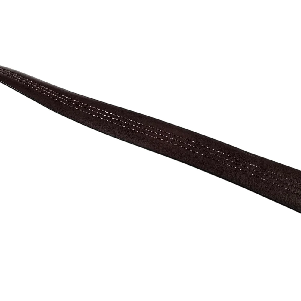 Street Wear Leather Kids Reversible Belt Size S Black Brown with Silver Buckle